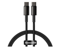 Baseus Kabel CATWJ-01 USB-C - USB-C PD QC 100W 5A 1m - czarny - 1502161 - zdjęcie 1